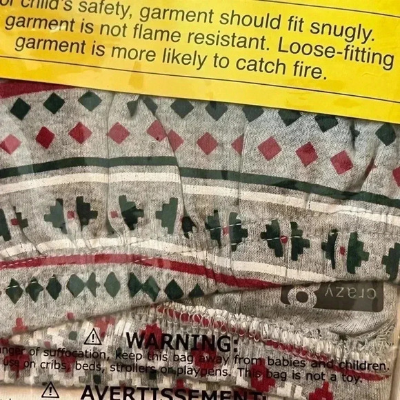 GIRLS CRAZY 8 Christmas sleepwear set size 8 NIP - Picture 4 of 6